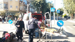  بالصور: اصابة متوسطة لسائق دراجة نارية بحادث طرق بيافا 